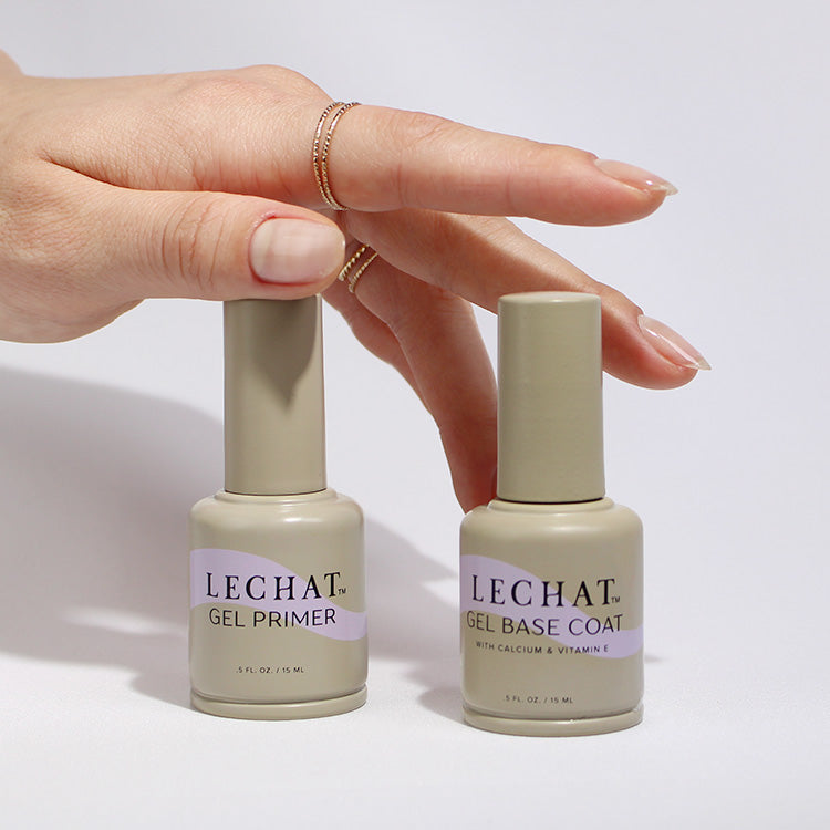 LeChat Gel Base Coat LGGB, Color and Top in One Coat, Soak-Off Gel Nail Polish, Chip resistance, easy application, promotes strong healthy nails, enriched with calcium and vitamin e, smooth, long-lasting