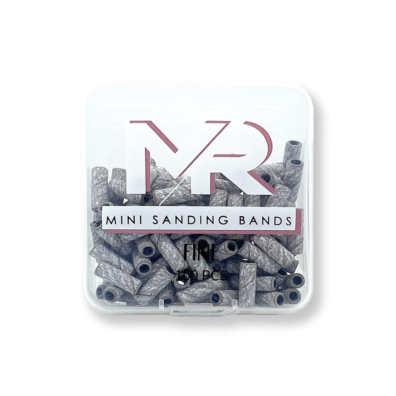 MR Mini Sanding Bands White High Quality Shaping Smoothing Nails Pro Bits Coarse Fine Medium