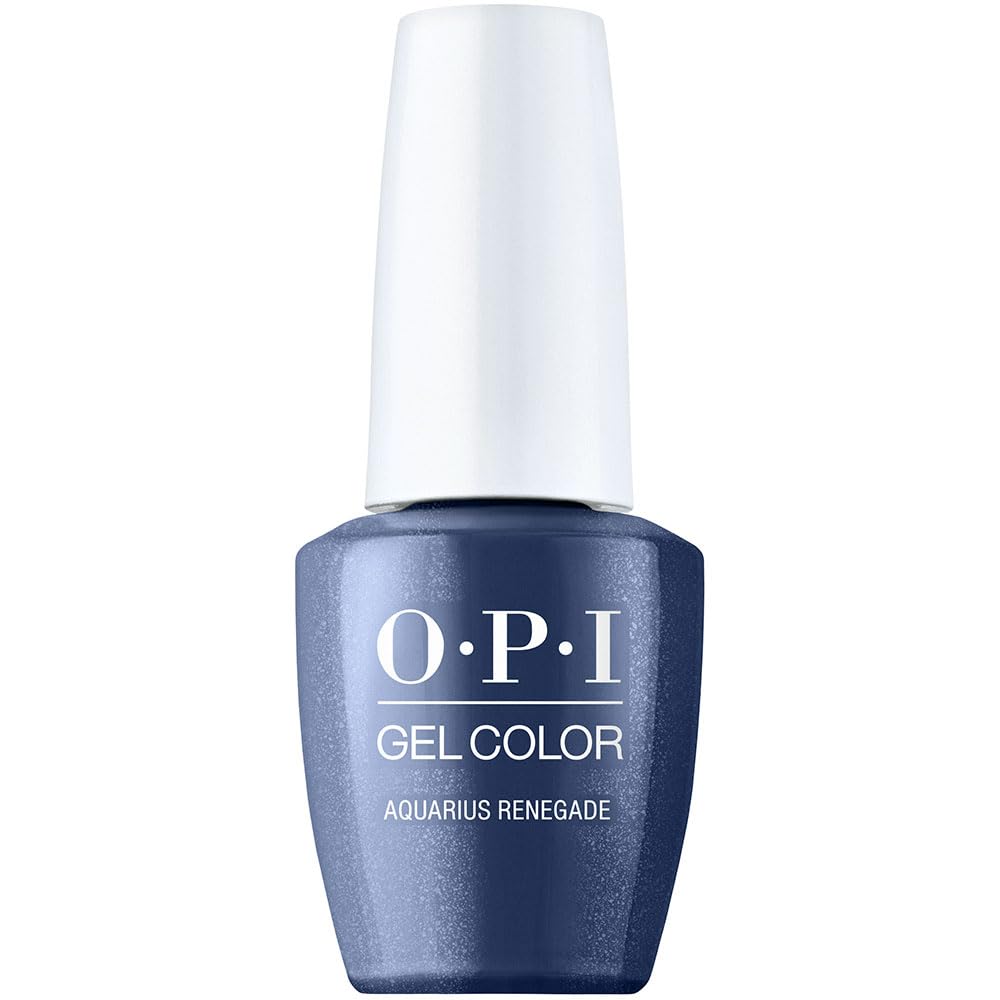 OPI GelColor Aquarius Renegade GCH021 Navy Blue Pearl Gel Nail Polish Big Zodiac Energy Collection Fall 2023