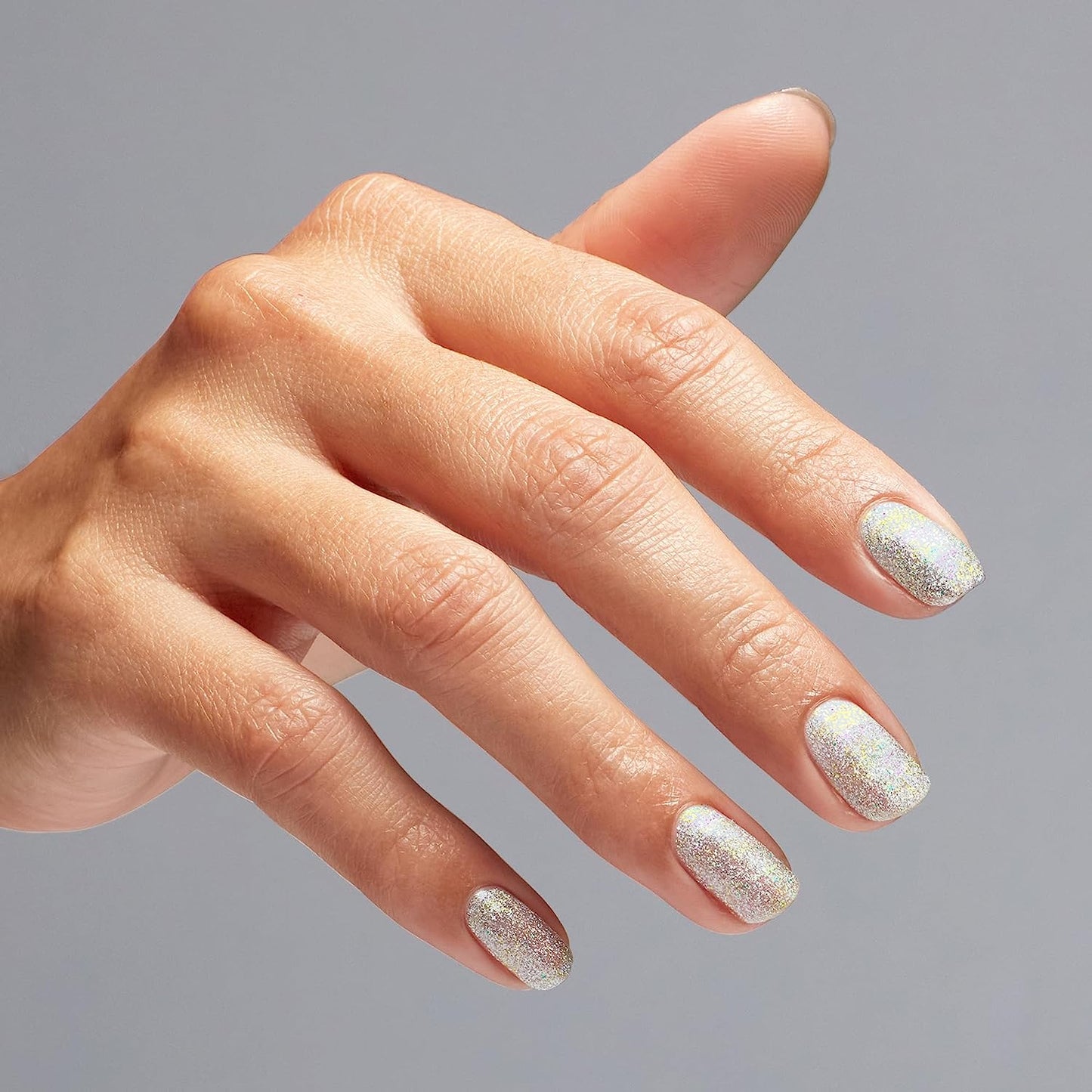 OPI GelColor I Cancer-tainly Shine GCH018 Silver Holographic Gel Nail Polish Big Zodiac Energy Collection Fall 2023
