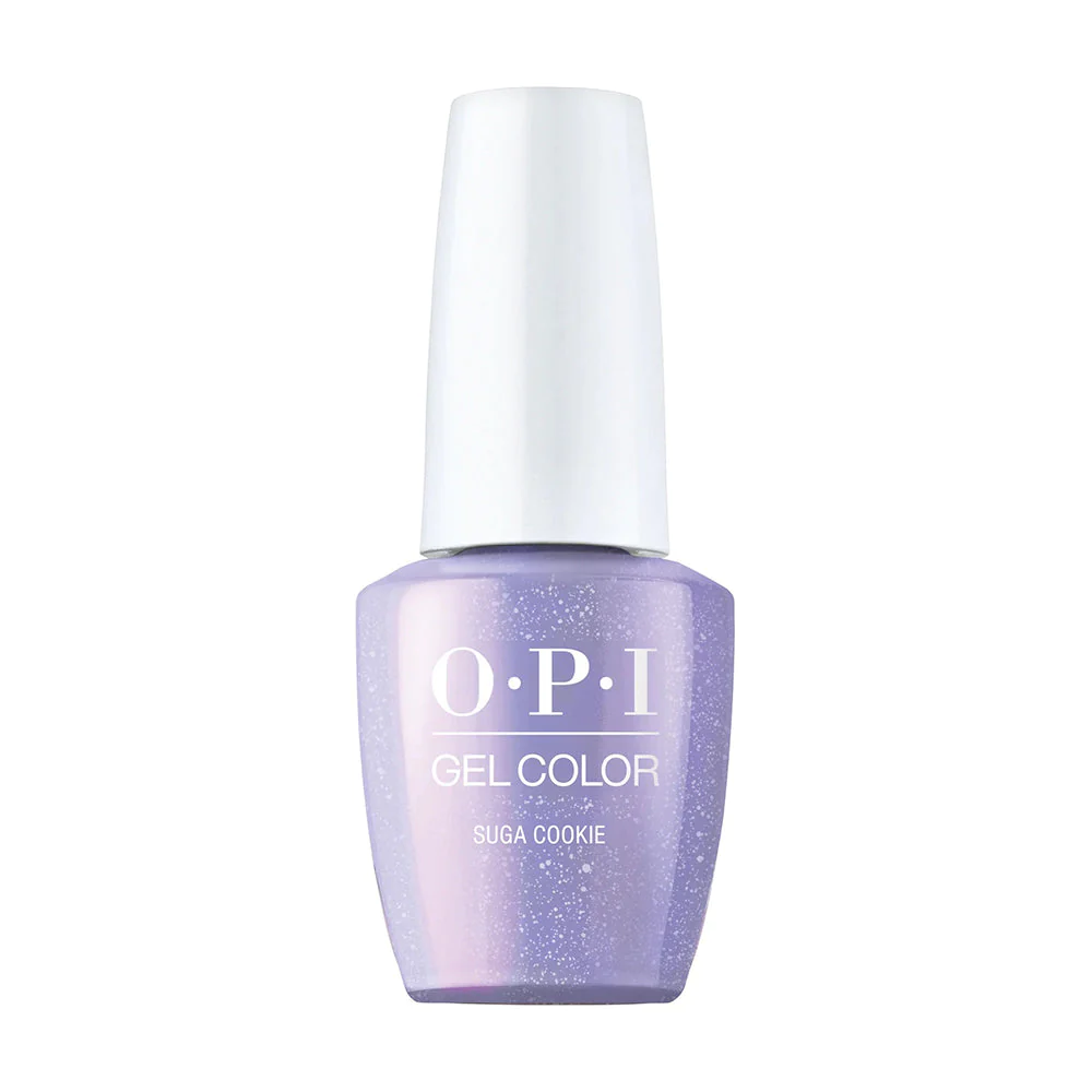 OPI GelColor Suga Cookie, Soak-Off Gel Polish, OPI Your Way Collection, Spring 2024, Purple Glitter, Professional, 0.5 fl oz