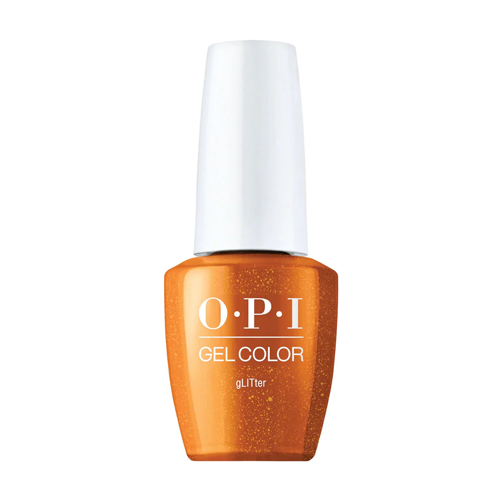 OPI GelColor gLITter, Soak-Off Gel Polish, OPI Your Way Collection, Spring 2024, Apricot Sheer, Professional, 0.5 fl oz