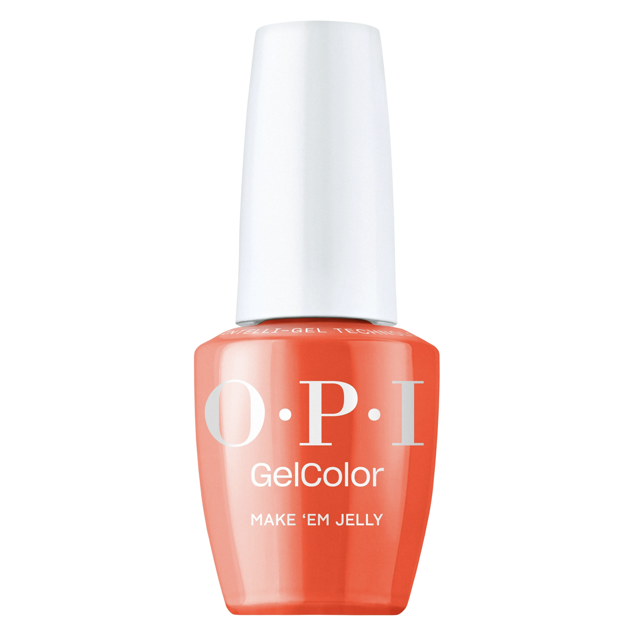 OPI Make 'Em Jelly, Make 'Em Jelly Collection Summer 2025, GelColor Soak-Off Gel Polish Intelli-Gel Technology, Worthy Red Jelly Gel Nail Polish