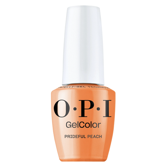 OPI Prideful Peach, Make 'Em Jelly Collection Summer 2025, GelColor Soak-Off Gel Polish Intelli-Gel Technology, Bright Orange Milky Jelly Gel Nail Polish
