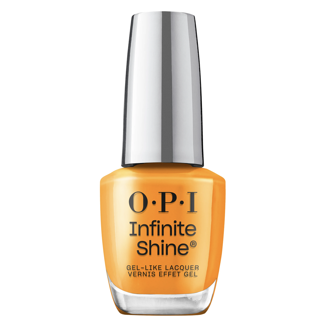 OPI Vogue Into The Sunset, Infinite Shine Nail Lacquer, Make 'Em Jelly Collection Summer 2025, Bright Orange Opaque Long-Lasting Polish