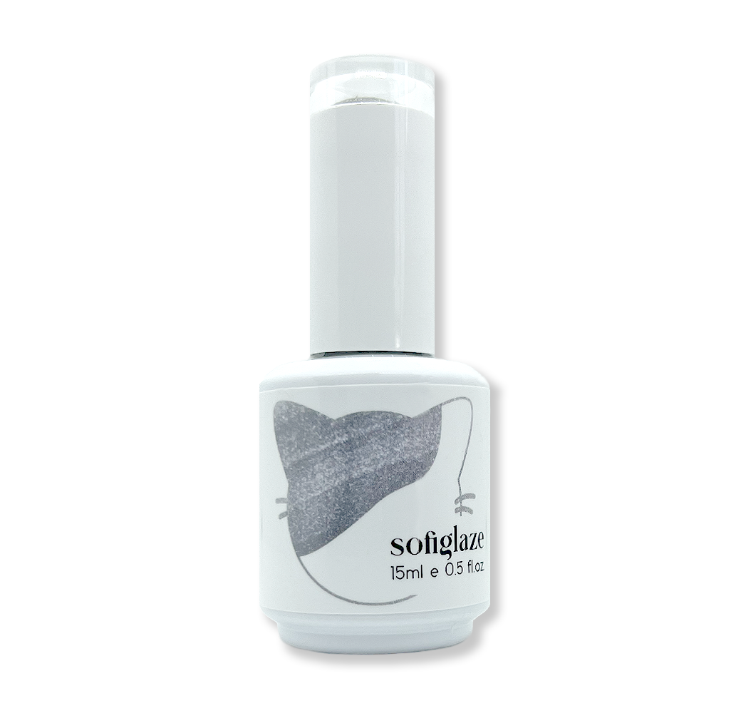 Sofiglaze Soak-Off Gel Nail Polish, Diamond Cat Eye Series, Diamonds Only #CE01, High Quality Reflective Colors