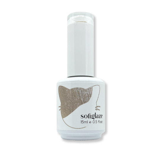 Sofiglaze Soak-Off Gel Nail Polish, Diamond Cat Eye Series, Gold Dust #CE04, High Quality Reflective Colors