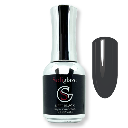 Sofiglaze Soak-Off Gel Nail Polish Deep Black High Quality Long Lasting Trending Colors