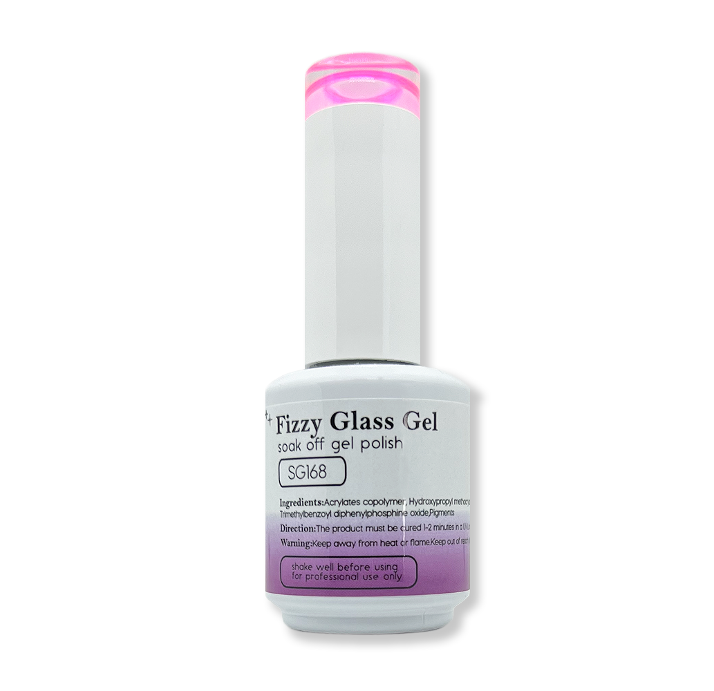 Sofiglaze Soak-Off Gel Nail Polish #SG168 High Quality Long Lasting Trending Transparent Glass Fizzy Gelly Colors
