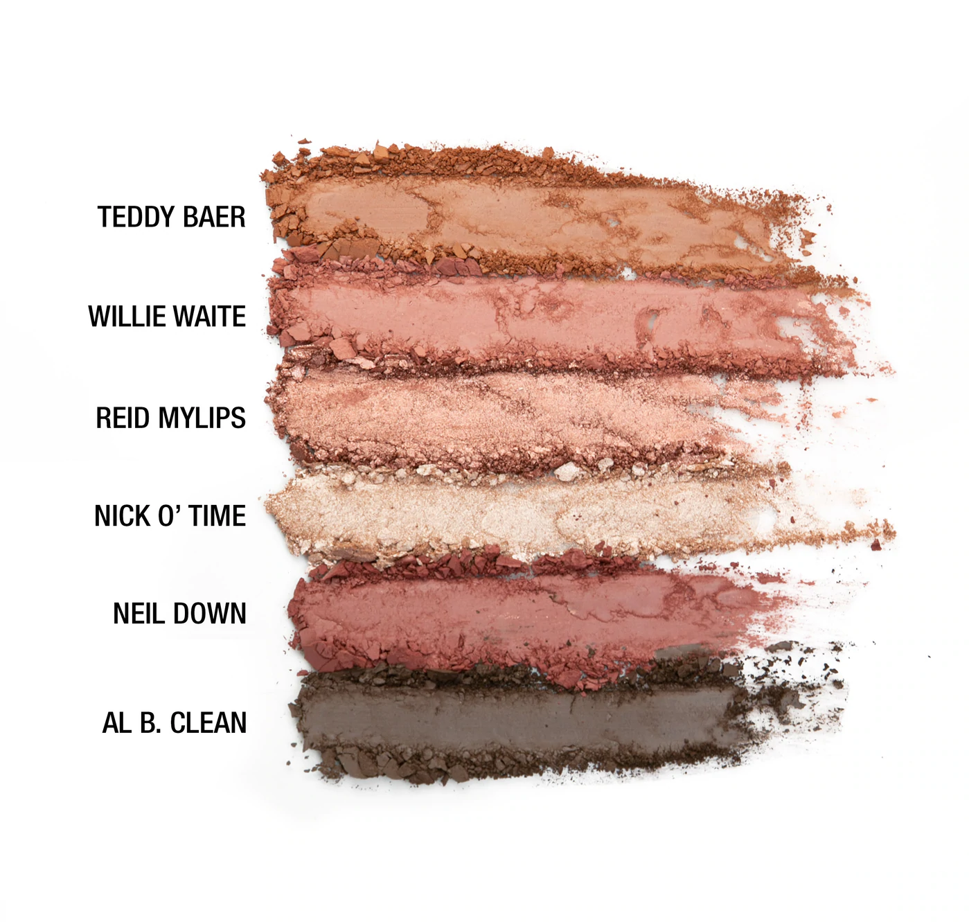 theBalm Cosmetics Male Order Domestic Male Buildable - Long Lasting - Talc Free no talc, synthetic binders, PTFE or parabens, plus 100% recyclable packaging brilliant shades warm taupe eyeshadows creamy tones textures eyeshadow palette eyes
