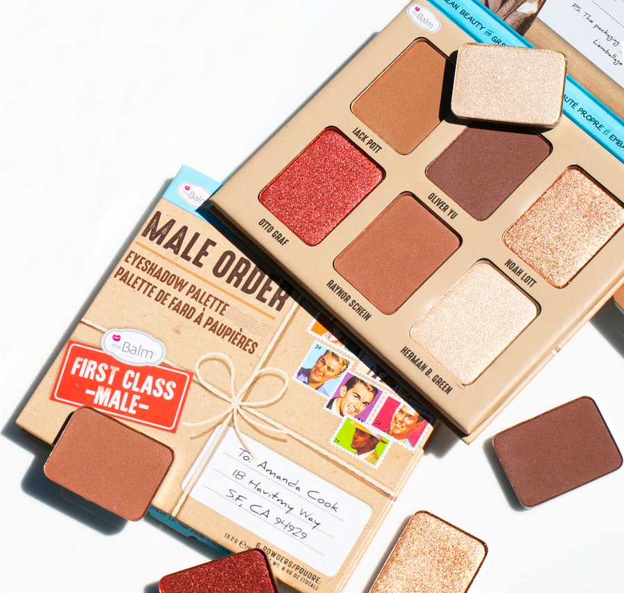 theBalm Cosmetics Male Order First Class Male Buildable - Long Lasting - Talc Free bold and creamy nude-ish eyeshadows palette eyes