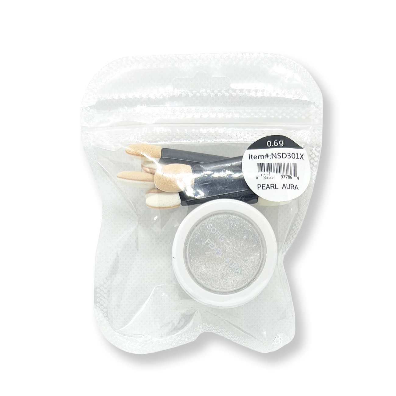 Sofi-Chrome High Brilliance Nail Powder - Pearl Aura #NSD301X - Elevate your classic mani with this simple yet stunning powder finish. Endless color opportunities! These shades will transform your mediocre mani to gorgeous insta worthy nails. Finely milled powder perfection.