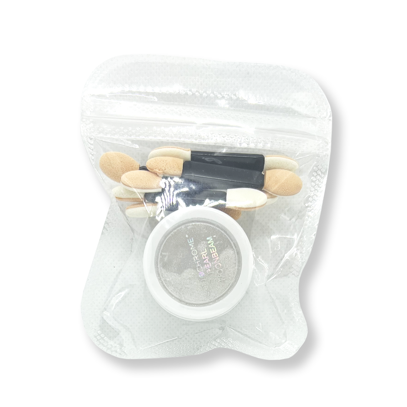 Sofi-Chrome High Brilliance Nail Powder - Pearl Moonbeam - Elevate your classic mani with this simple yet stunning powder finish. Endless color opportunities! These shades will transform your mediocre mani to gorgeous insta worthy nails. Finely milled powder perfection.