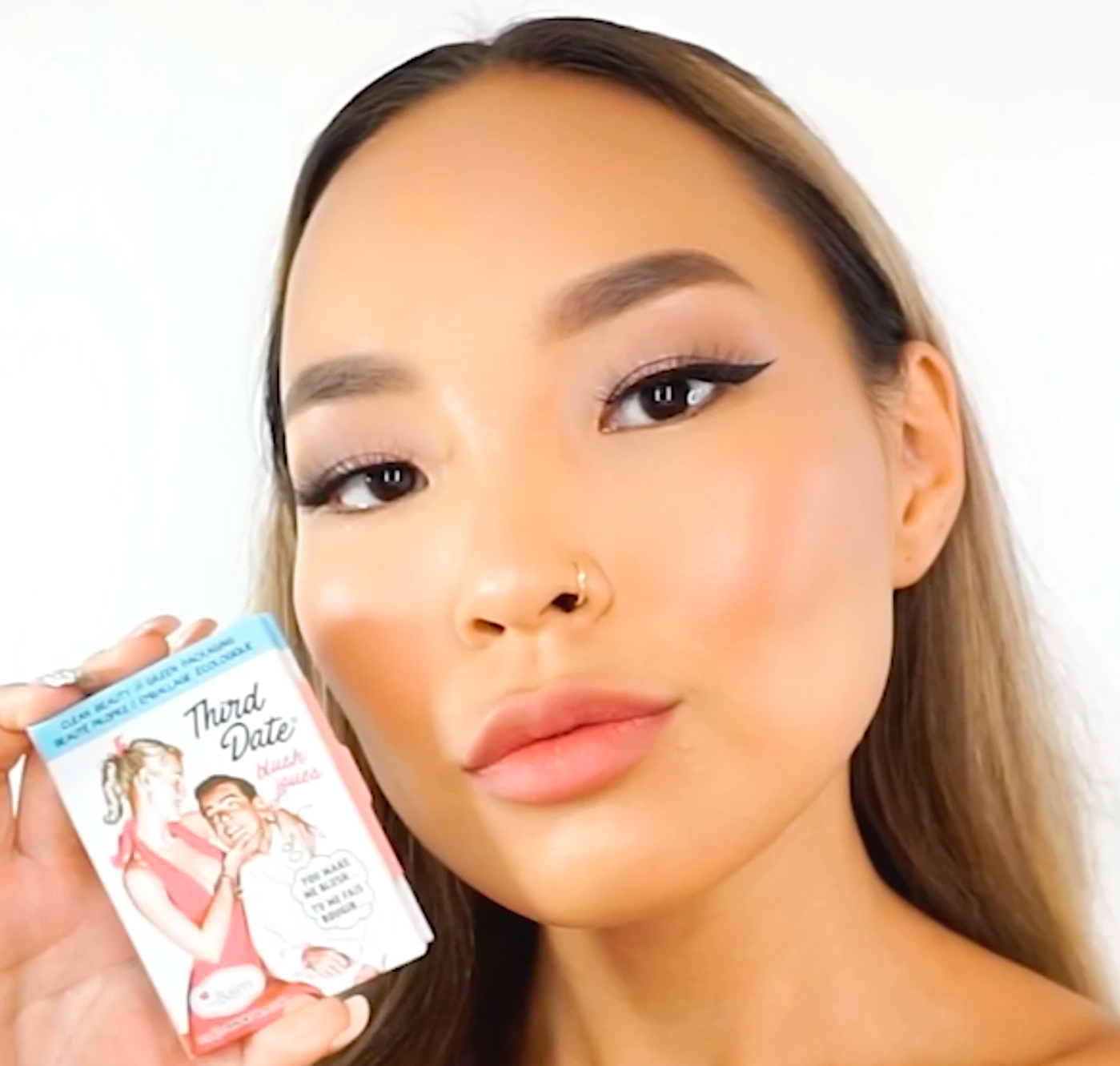 theBalm Cosmetics Third Date Powder BlushClean Ingredients - Recyclable Packaging - Highly Pigmented Cheeks Palette