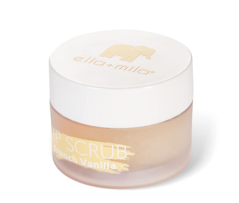 Gently exfoliates and moisturizes lips. Removes dry and flaky skin while shea butter and Vitamin E leave lips soft and nourished. Vegan. Animal Cruelty-Free. Vitamin E Enriched. ella+mila Lip Scrub - French Vanilla
