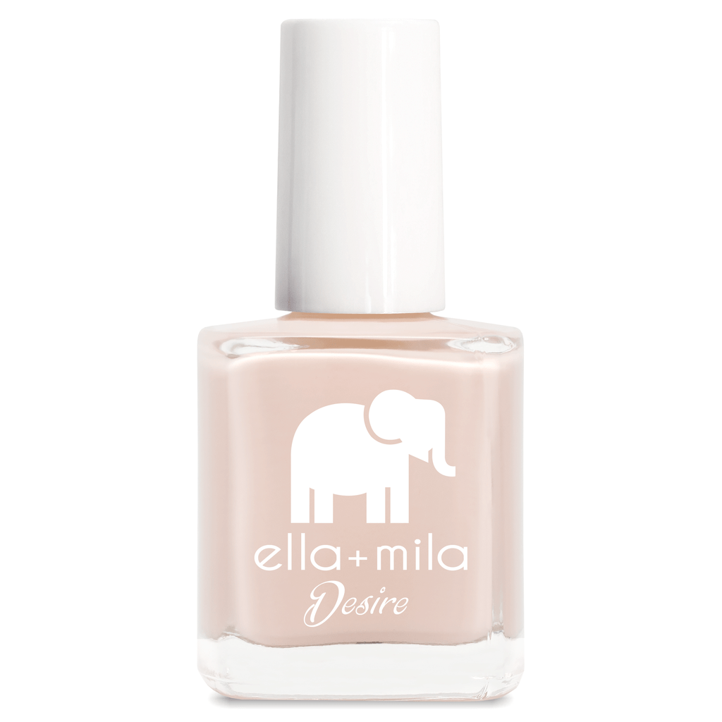 Light neutral nude. Vegan. Animal Cruelty-Free. Quick Dry. Chip Resistant. ella+mila Desire Collection Nail Polish - Light To The Touch