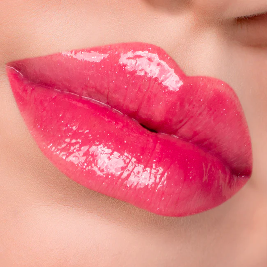 Pink tint with shimmer. Glossy Finish. Plant-Based. Vegan. Animal Cruelty-Free. Vitamin E Enriched - Moisturizing. Ultra-Lightweight - Non-Stick Formula. ella+mila Liquid Lipstick - Just Cheeky