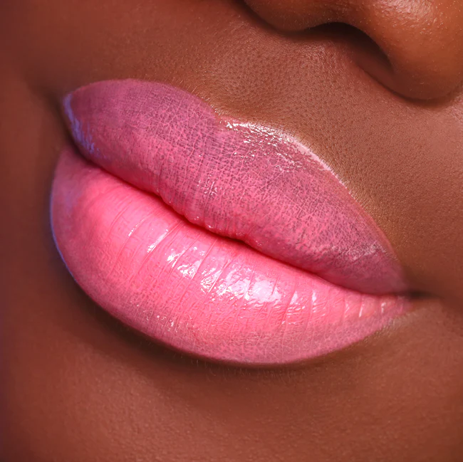 Soft pink. Glossy Finish. Plant-Based. Vegan. Animal Cruelty-Free. Vitamin E Enriched - Moisturizing. Ultra-Lightweight - Non-Stick Formula. ella+mila Liquid Lipstick - Stripped