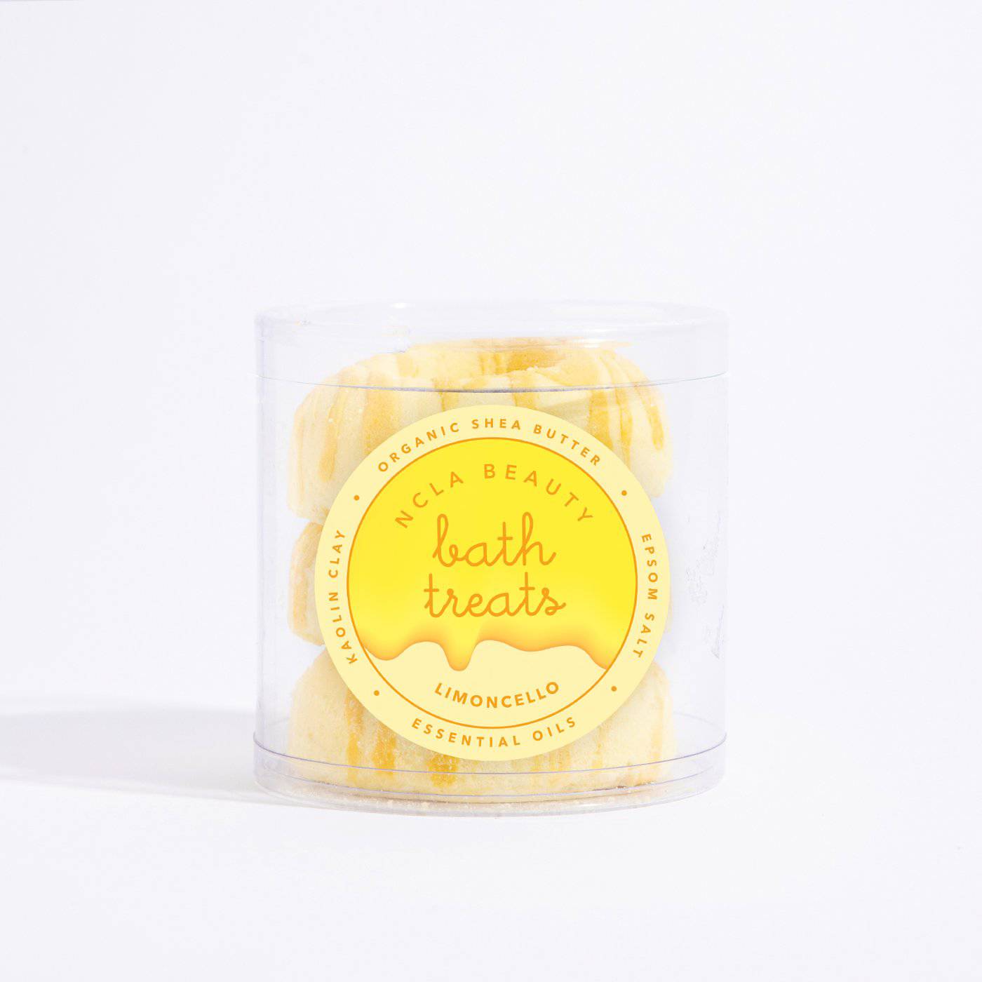 NCLA Beauty Bath Bomb Treat Set Limoncello Soft Nourishing Skin-Soothing Vegan 100% Natural Cruelty-Free Hydrating