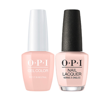 OPI GelColor Soak-Off Gel Polish + Matching Nail Lacquer - Put It In Neutral #GCT65