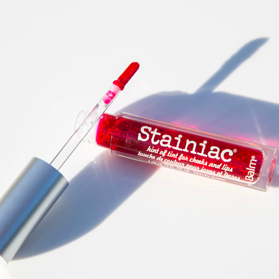 theBalm Cosmetics Stainiac Lip and Cheek Stain two-in-one lip and cheek stain gives natural, light flush to complement any skin tone