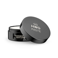 Hardworking Gentlemen Premium, Natural, Organic - All natural, light hold hair paste is good for loose styling and natural finish. Creamy texture goes in smooth and washes out with ease. Made with Vitamins, Antioxidants and Key Ingredients to make your hair and scalp healthier. Just enough of HWG's signature pinewood scent to keep you fresh