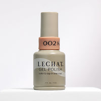 LeChat Kimberly #LG002, Color and Top in One Coat, Soak-Off Gel Nail Polish, Light Peach Sheer Finish, One Coat Coverage, High Gloss Shine