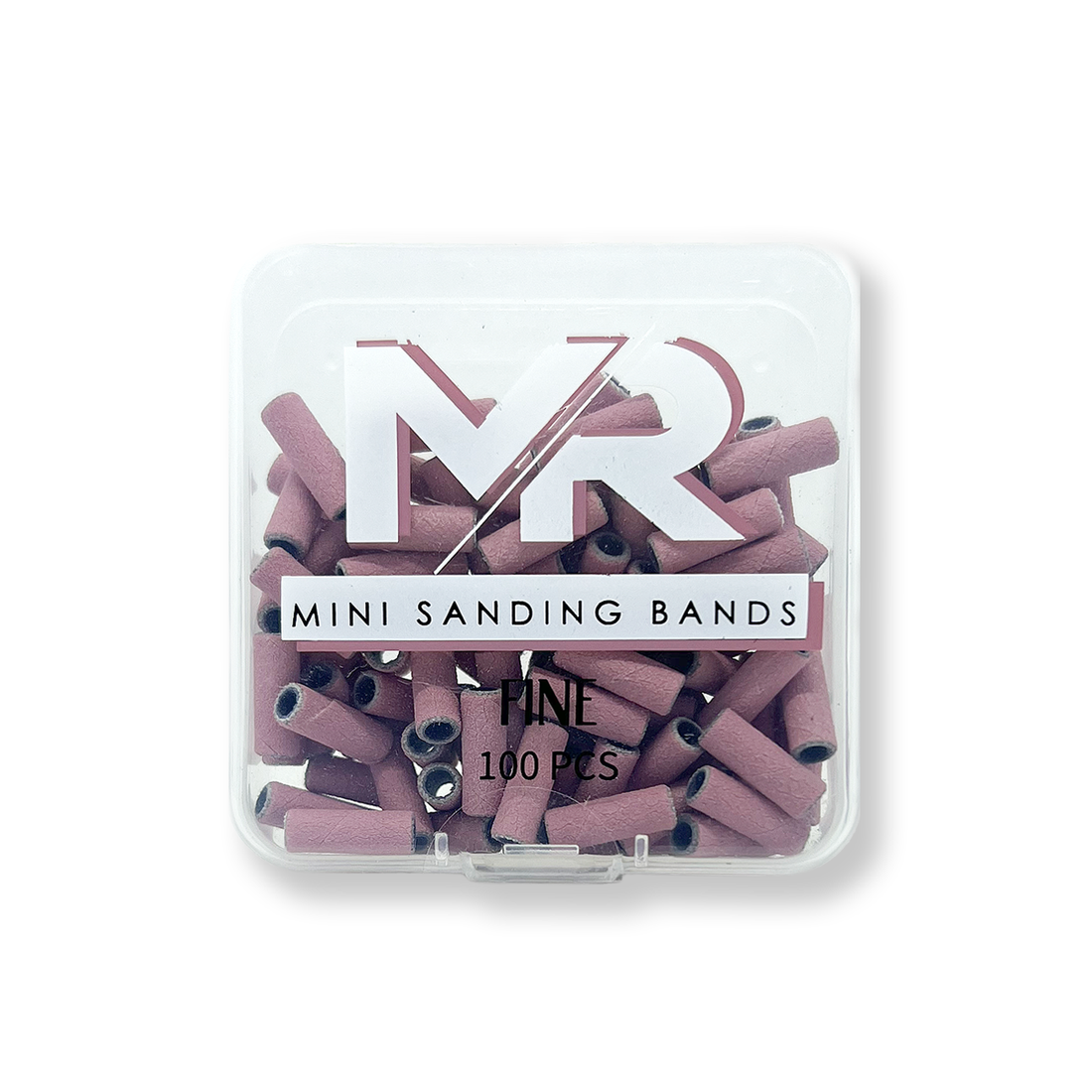 MR Mini Sanding Bands Pink High Quality Shaping Smoothing Nails Pro Bits Coarse Fine Medium