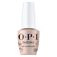 OPI Big Celebration GelColor GCHK02 Sheer Peachy Shimmer Soak-Off Gel Polish Intelli-Gel Technology Hello Kitty 50th Anniversary Collection 2024