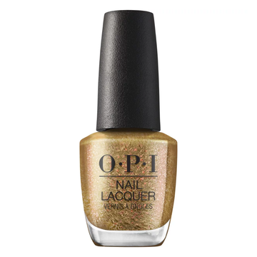 OPI Five Golden Flings Nail Lacquer Terribly Nice Collection Holiday 2023 Metallic Gold
