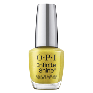 OPI Funshine, Infinite Shine Nail Lacquer, My Me Era Collection Summer 2024, Shimmery Golden Yellow