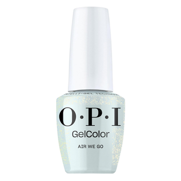 OPI Air We Go, OPI'm Dreaming Collection Spring 2025, GelColor Soak-Off Gel Polish Intelli-Gel Technology, Shimmery Sky Blue Sheer Gel Nail Polish