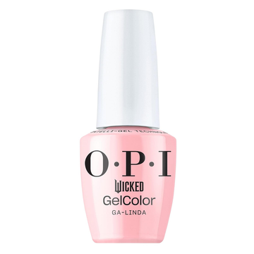 OPI Ga-Linda, Wicked Collection Holiday 2024, GelColor Soak-Off Gel Polish Intelli-Gel Technology, Light Pink Shimmer Polish