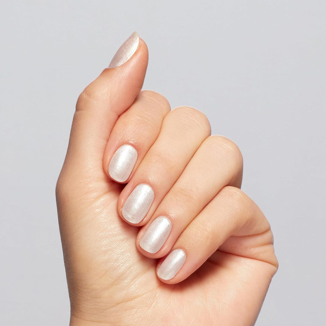 OPI GelColor + Matching Nail Lacquer Gemini and I GCH022 Soft White Shimmer Gel Nail Polish Big Zodiac Energy Collection Fall 2023