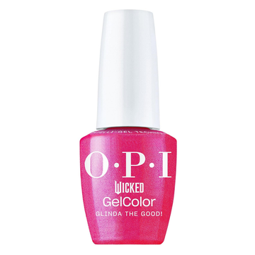 OPI Glinda The Good!, Wicked Collection Holiday 2024, GelColor Soak-Off Gel Polish Intelli-Gel Technology, Hot Pink Shimmer Polish