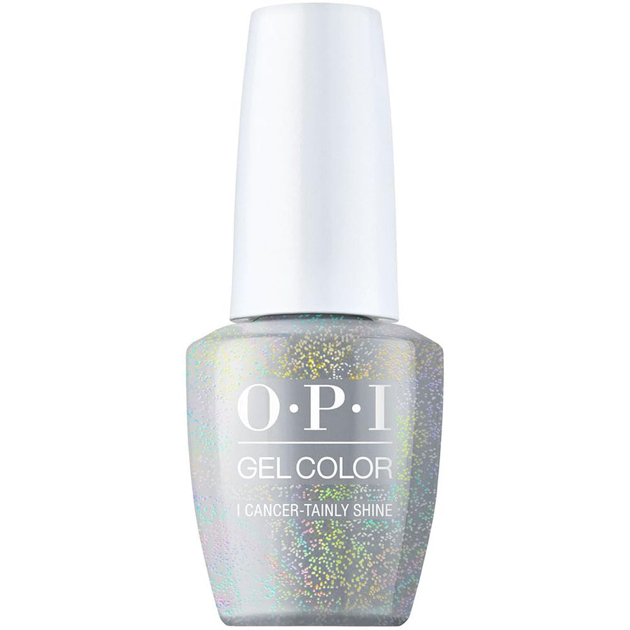 OPI GelColor I Cancer-tainly Shine GCH018 Silver Holographic Gel Nail Polish Big Zodiac Energy Collection Fall 2023