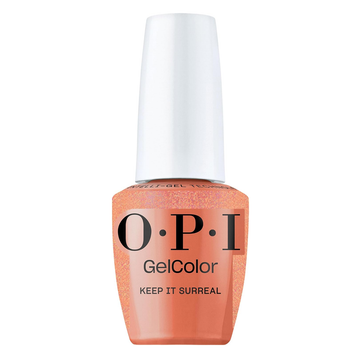 OPI Keep It Surreal, OPI'm Dreaming Collection Spring 2025, GelColor Soak-Off Gel Polish Intelli-Gel Technology, Shimmery Coral Sheer Gel Nail Polish