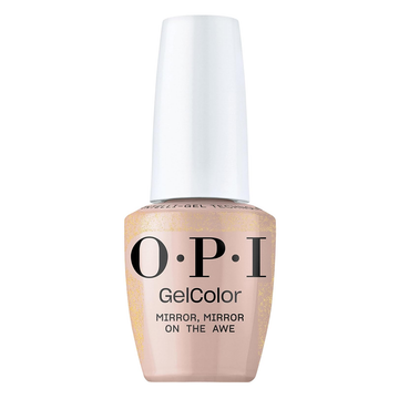 OPI Mirror Mirror On The Awe, OPI'm Dreaming Collection Spring 2025, GelColor Soak-Off Gel Polish Intelli-Gel Technology, Shimmery Peach Sheer Gel Nail Polish