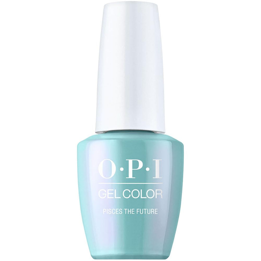 OPI GelColor Pisces The Future GCH017 Light Blue Pearl Gel Nail Polish Big Zodiac Energy Collection Fall 2023