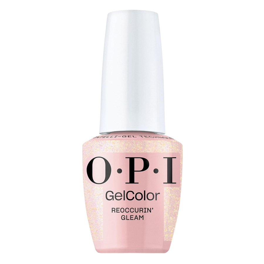 OPI Reoccurin Gleam, OPI'm Dreaming Collection Spring 2025, GelColor Soak-Off Gel Polish Intelli-Gel Technology, Shimmery Pink Sheer Gel Nail Polish