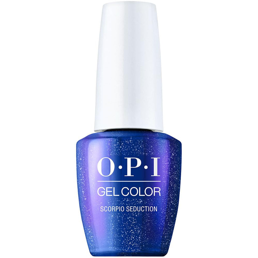 OPI GelColor Scorpio Seduction GCH019 Cobalt Blue Pearl Shimmer Gel Nail Polish Big Zodiac Energy Collection Fall 2023