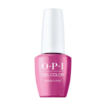 OPI GelColor Without A Pout, Soak-Off Gel Polish, OPI Your Way Collection, Spring 2024, Hot Pink, Professional, 0.5 fl oz