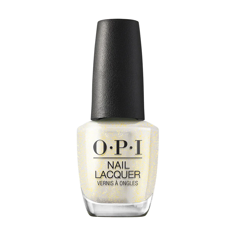 OPI Gliterally Shimmer Nail Lacquer Polish, OPI Your Way Collection, Spring 2024, Sparkly Yellow Sheer, Salon-Quality, 0.5 fl oz