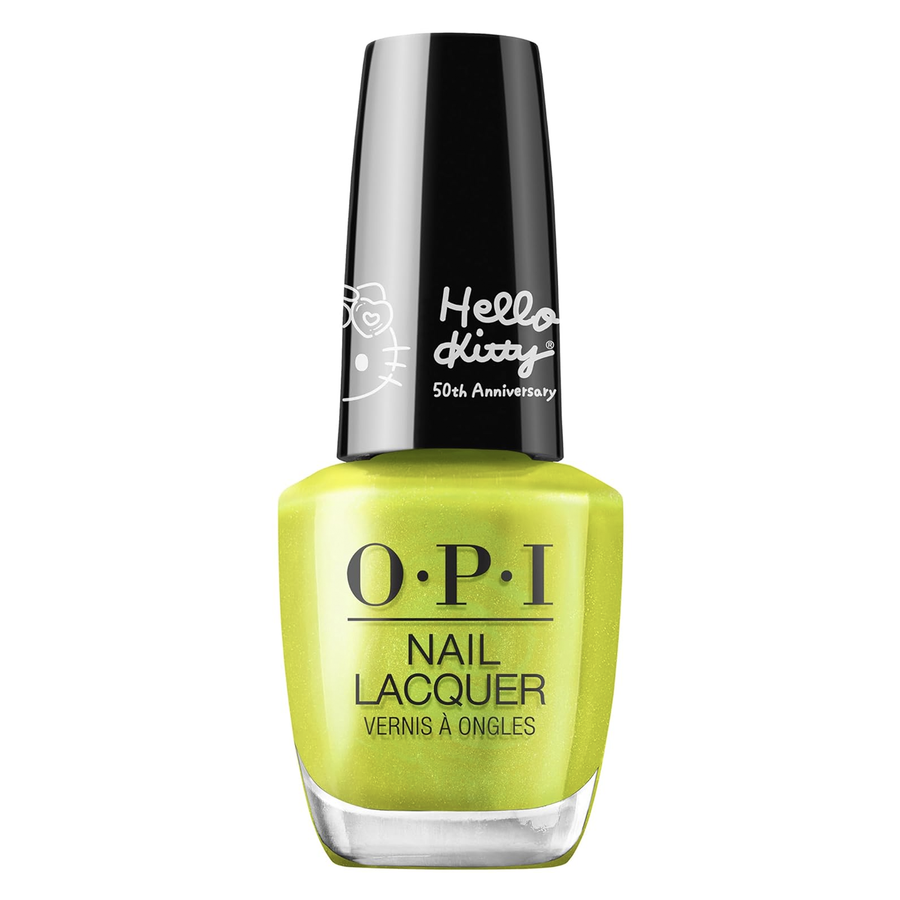OPI Hello Kitty 50th Collection 2024, Hello Kindness, Nail Lacquer, Pear Green Shimmer, Vegan