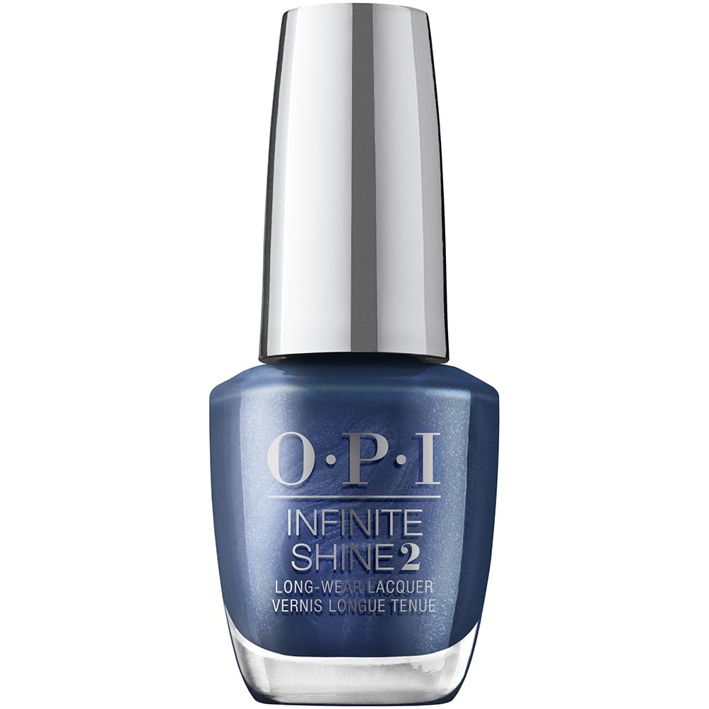 OPI Infinite Shine Nail Lacquer Aquarius Renegade ISLH021 Navy Blue Pearl Big Zodiac Energy Collection Fall 2023