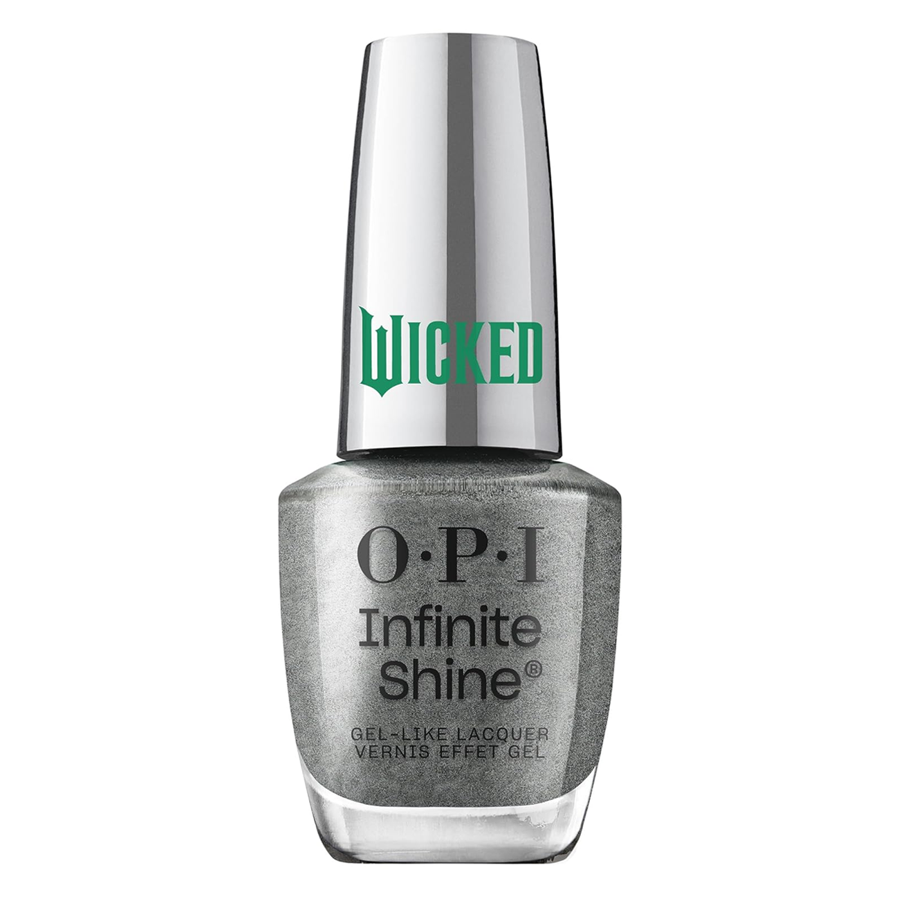OPI It's The Shiz, Infinite Shine Nail Lacquer, Wicked Collection Holiday 2024, Gray Long-Lasting Polish