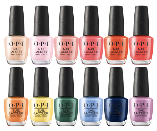 OPI Make 'em Jelly Collection Summer 2025, Nail Lacquer, Vibrant Polish Shades Set of 12
