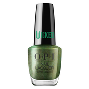 OPI Ozitively Elphaba, Wicked Collection Holiday 2024, Nail Lacquer, Green Polish with Gold Pearlescence