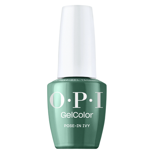 OPI Pose-In Ivy, Make 'Em Jelly Collection Summer 2025, GelColor Soak-Off Gel Polish Intelli-Gel Technology, Green Jelly Shade Gel Nail Polish