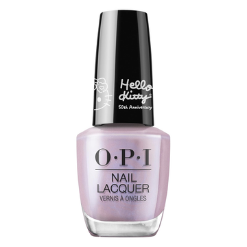 OPI Hello Kitty 50th Collection 2024, Supercute Color, Nail Lacquer, Semi-Sheer Lavender Shimmer, Vegan